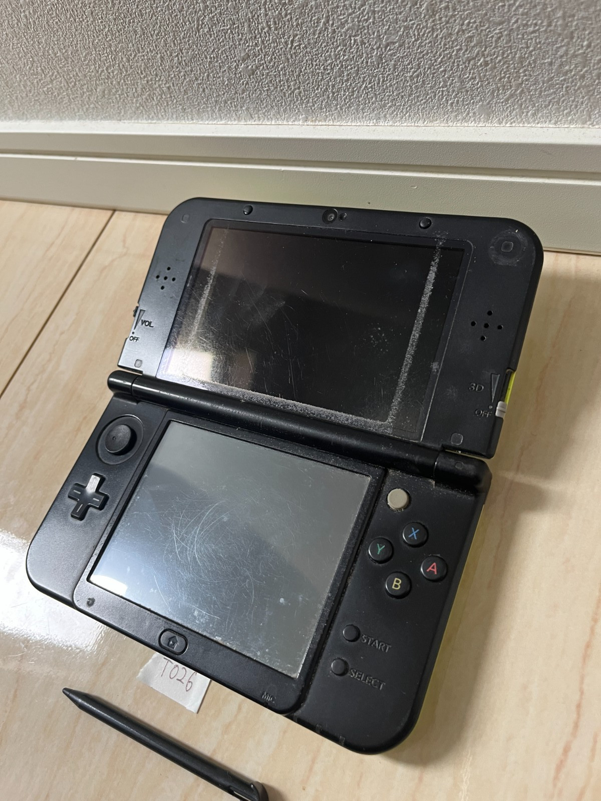 IPS Nintendo New 3DS XL LL Lime Black Console Tested IPS Bottom Japan T026