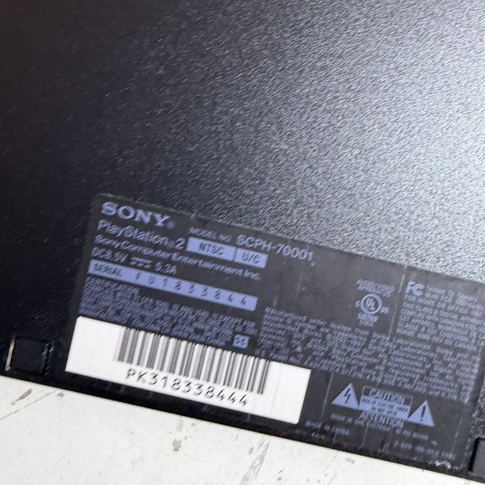 Sony PlayStation 2 Slim SCPH-70001 Black Home Video Game Console – For Parts