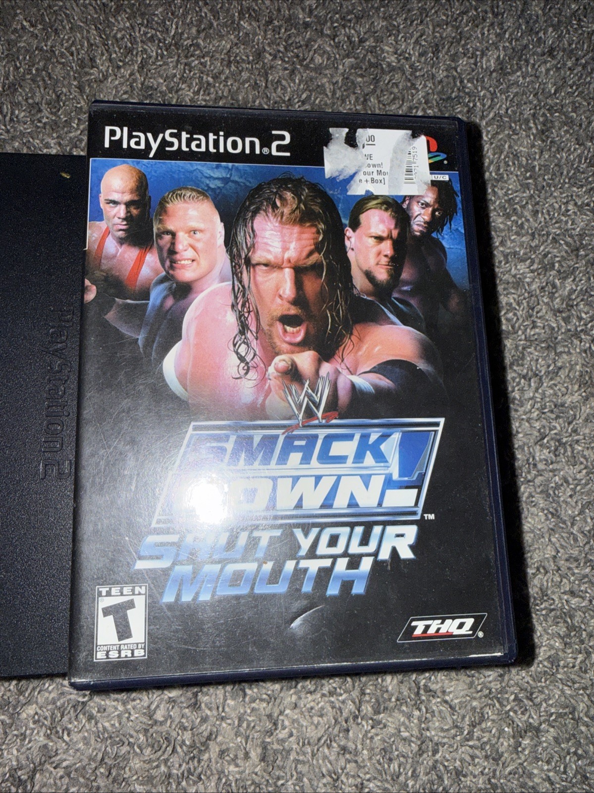 Sony PlayStation 2 PS2 Fat Bundle TESTED HDMI Adapter WWE Here Comes The Pain