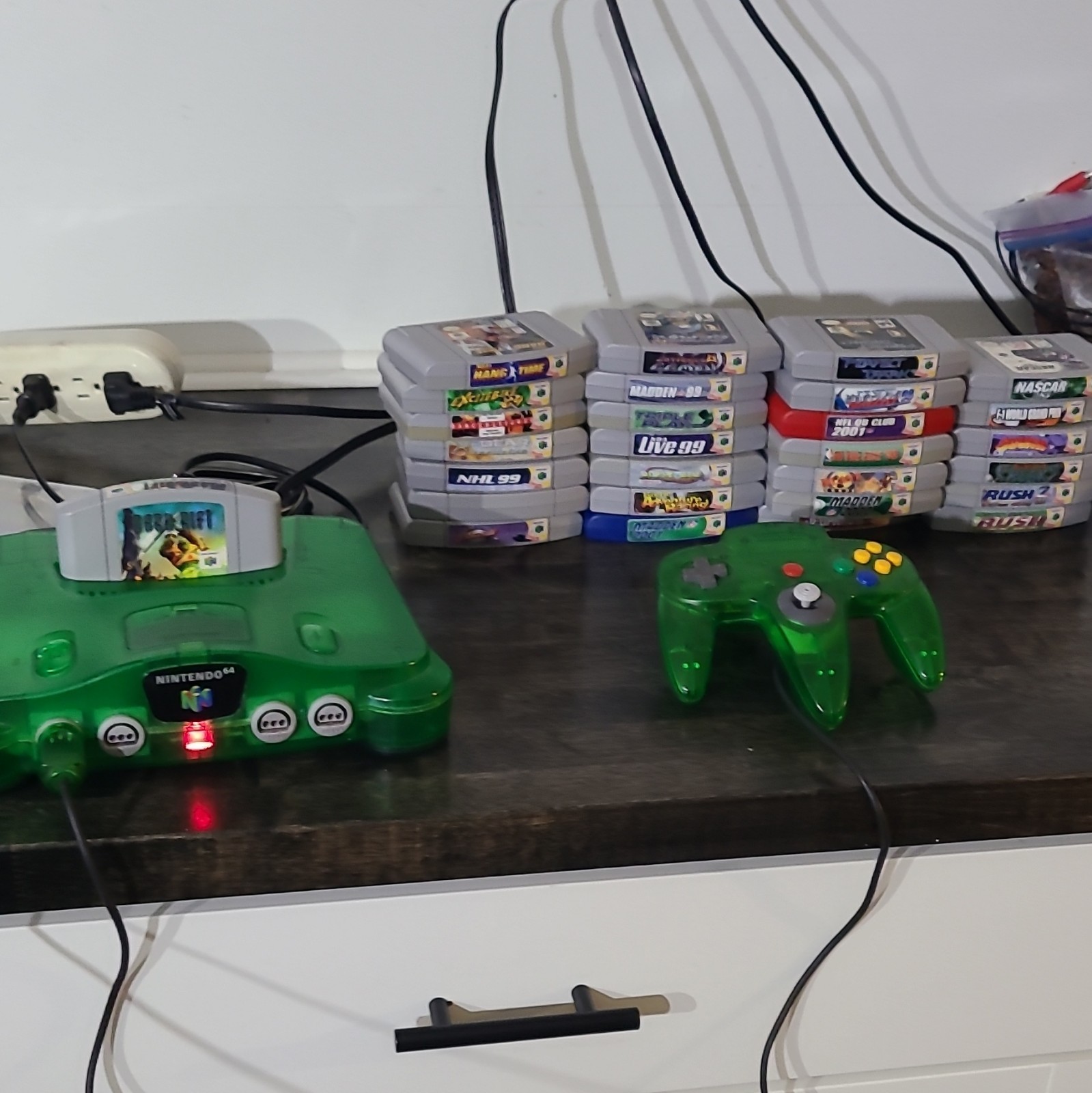 Nintendo 64 Console with Controller Game Lot Sports Racing Fighting Mixed