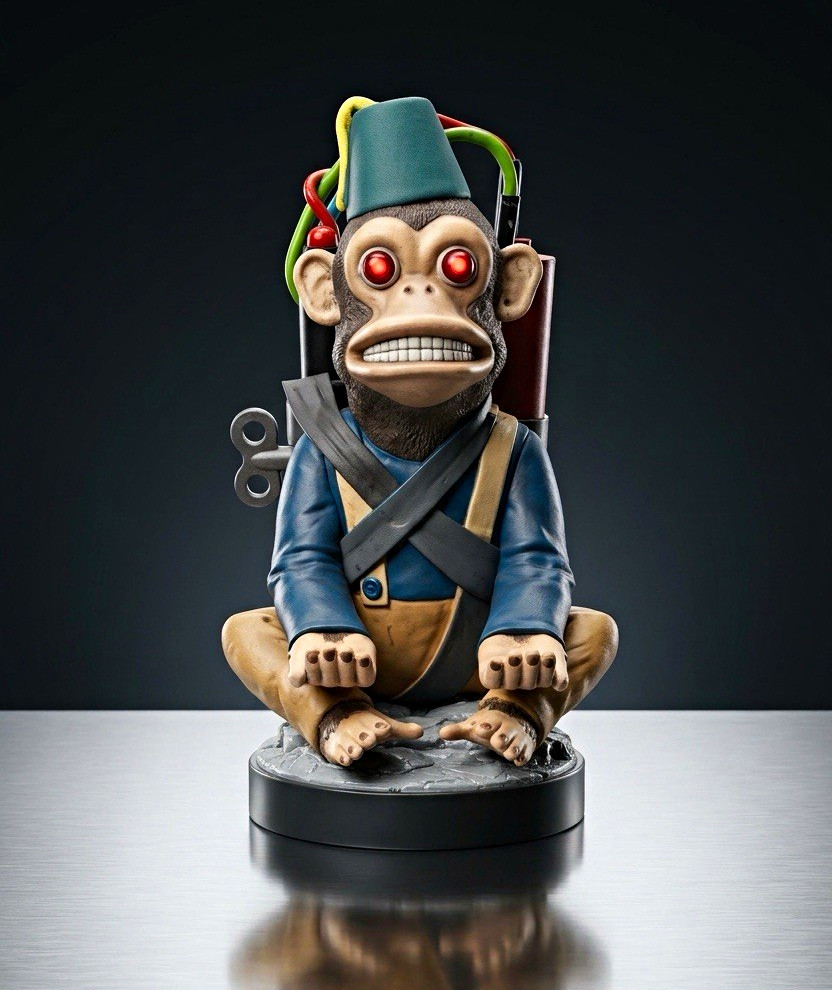 Call of Duty Monkey Bomb Collectible Figure Statue Video Game Series Character