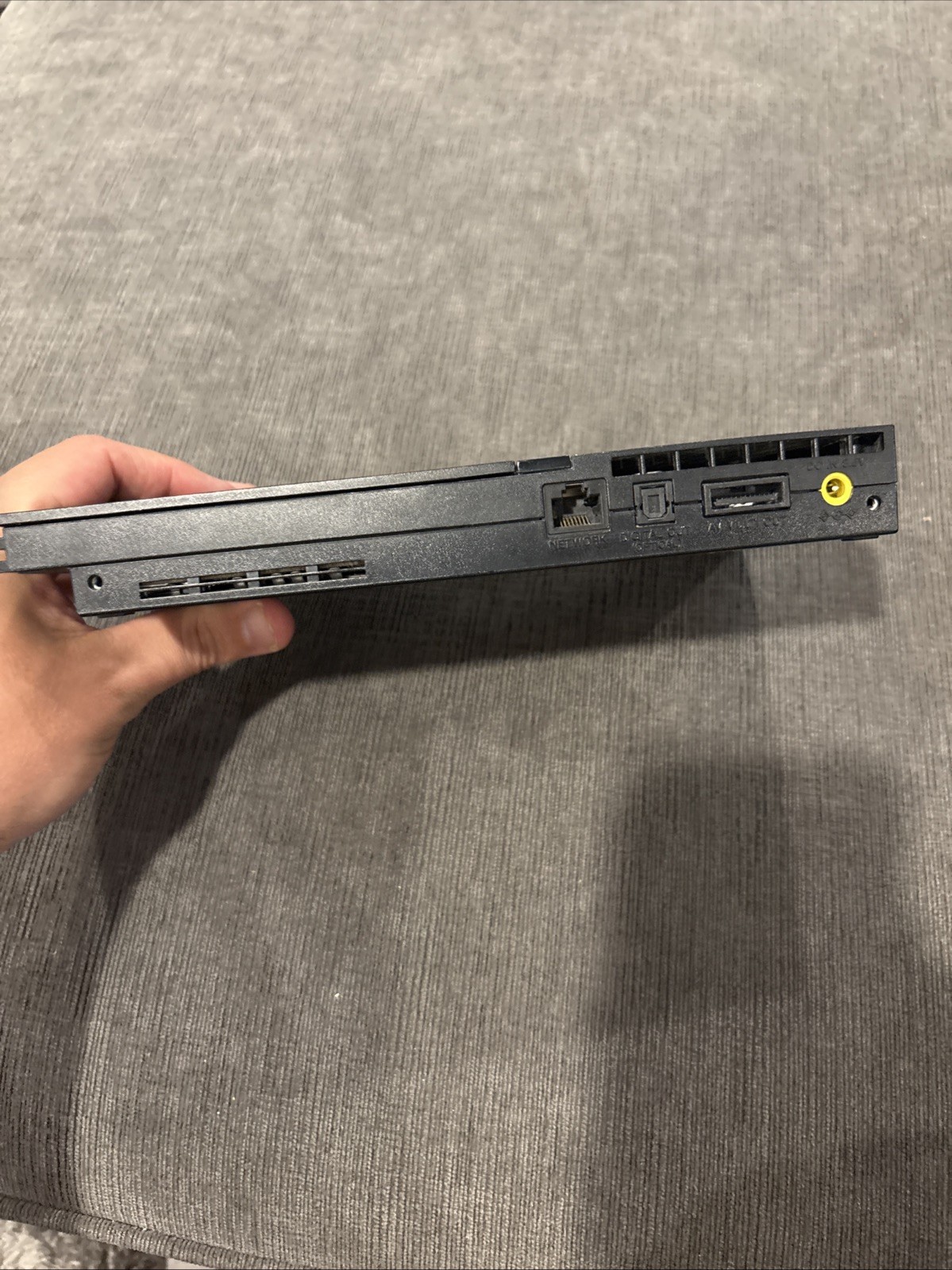 PS2 SCPH-77001 Black Slim Console Only – FOR PARTS REPAIR Powers On