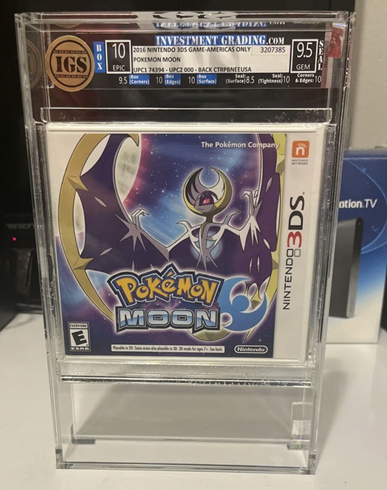 Pokémon Moon Nintendo 3DS Sealed IGS Graded 10 / 9.5 Epic Gem