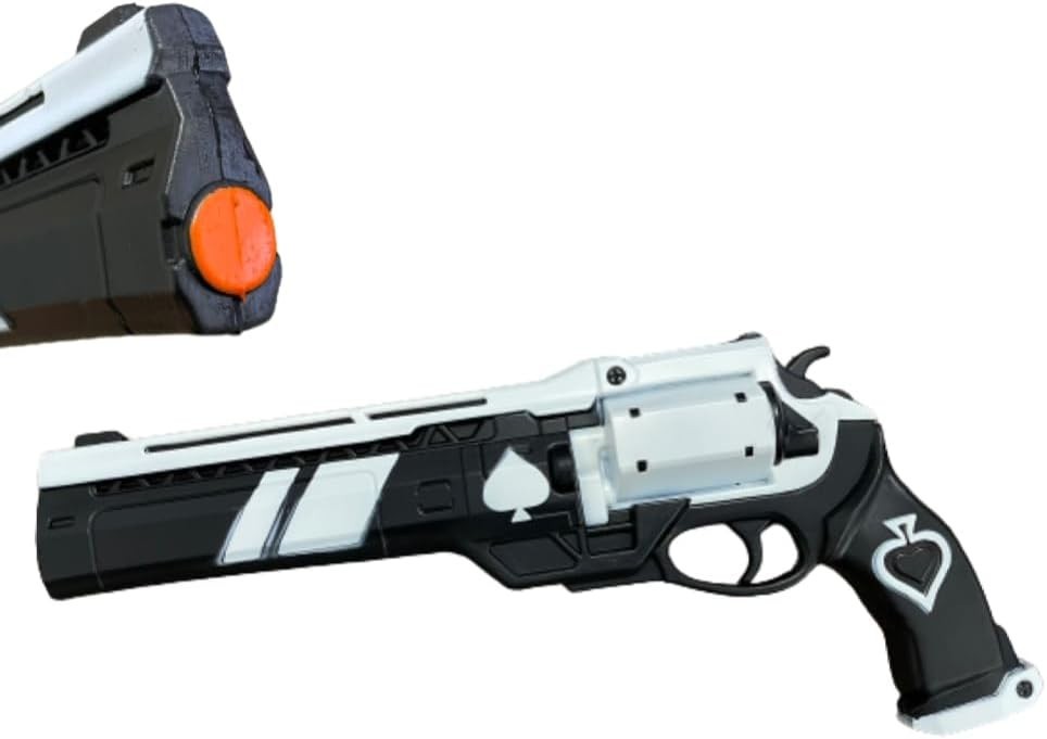 15” Spades stripes Design Pistol Revolver Replica Foam Gun Cosplay Costume Prop