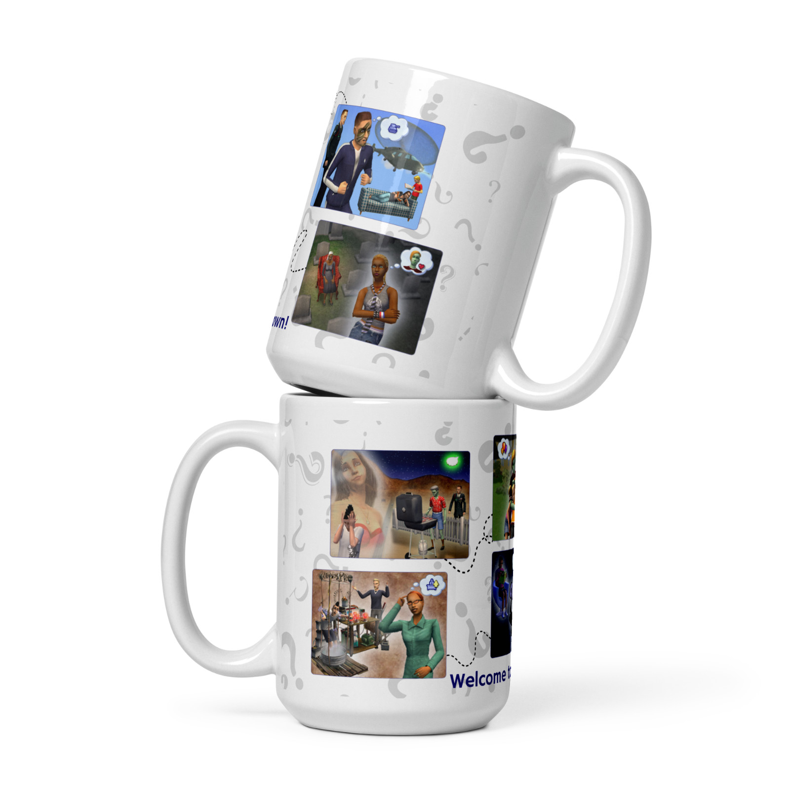 The Sims 2 Mug Gift Gaming 15oz the Sims 2 Welcome to Strangetown
