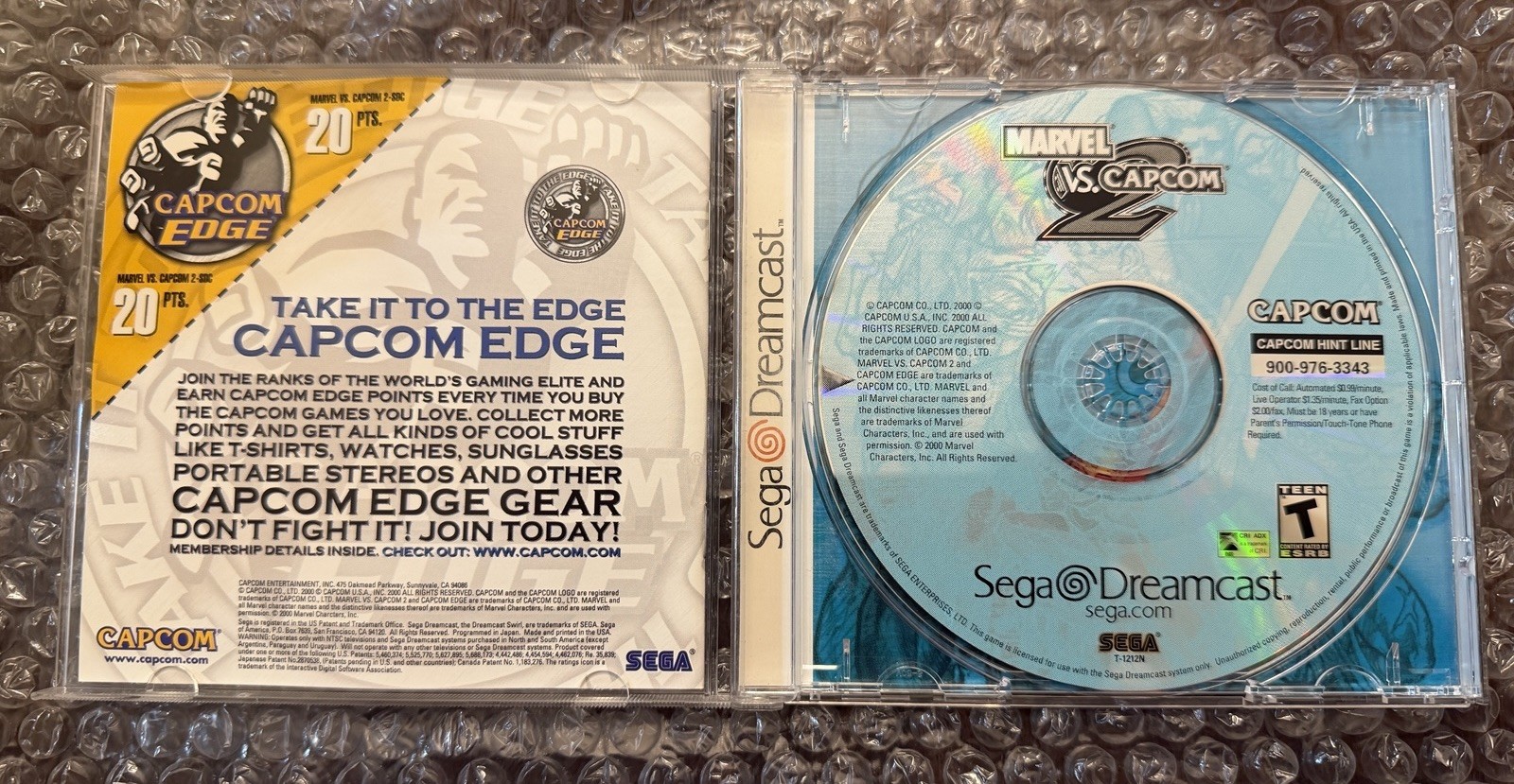 Marvel Vs. Capcom 2 – Dreamcast – Tested Working Cond. – See Pics For Condition