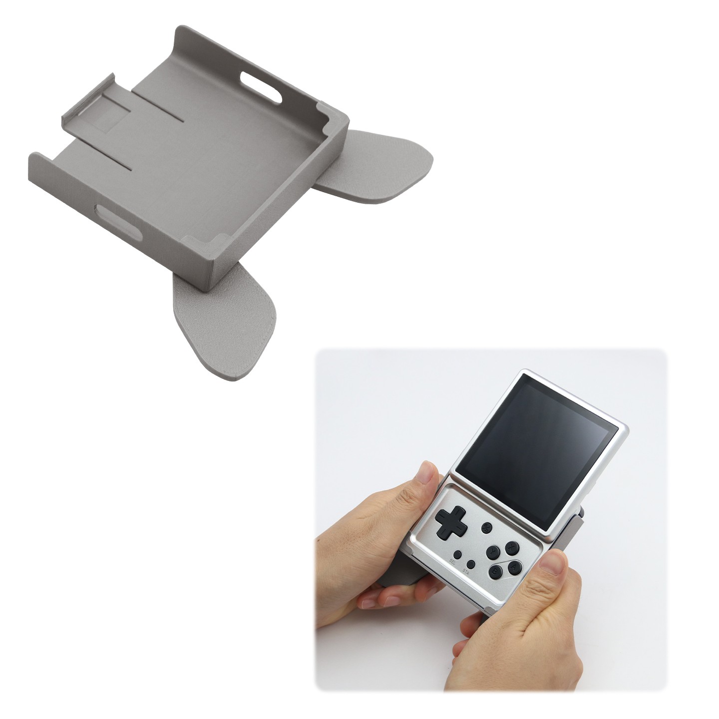 Grip Mount for ANBERNIC RG Rotate Game Console Solid-Color Handle Bracket Mount
