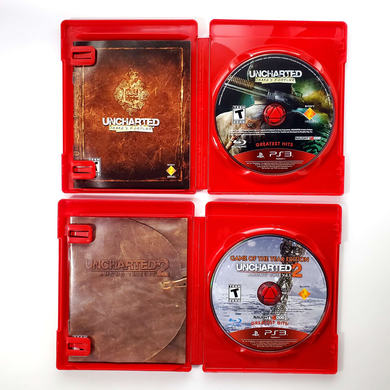 Uncharted & Uncharted 2 Dual Pack – Sony Playstation 3 PS3 Tested 1Y Guarantee