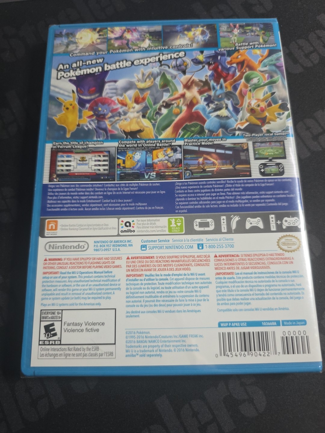 Pokken Tournament Nintendo WiiU Wii U Factory Sealed Brand New Authentic