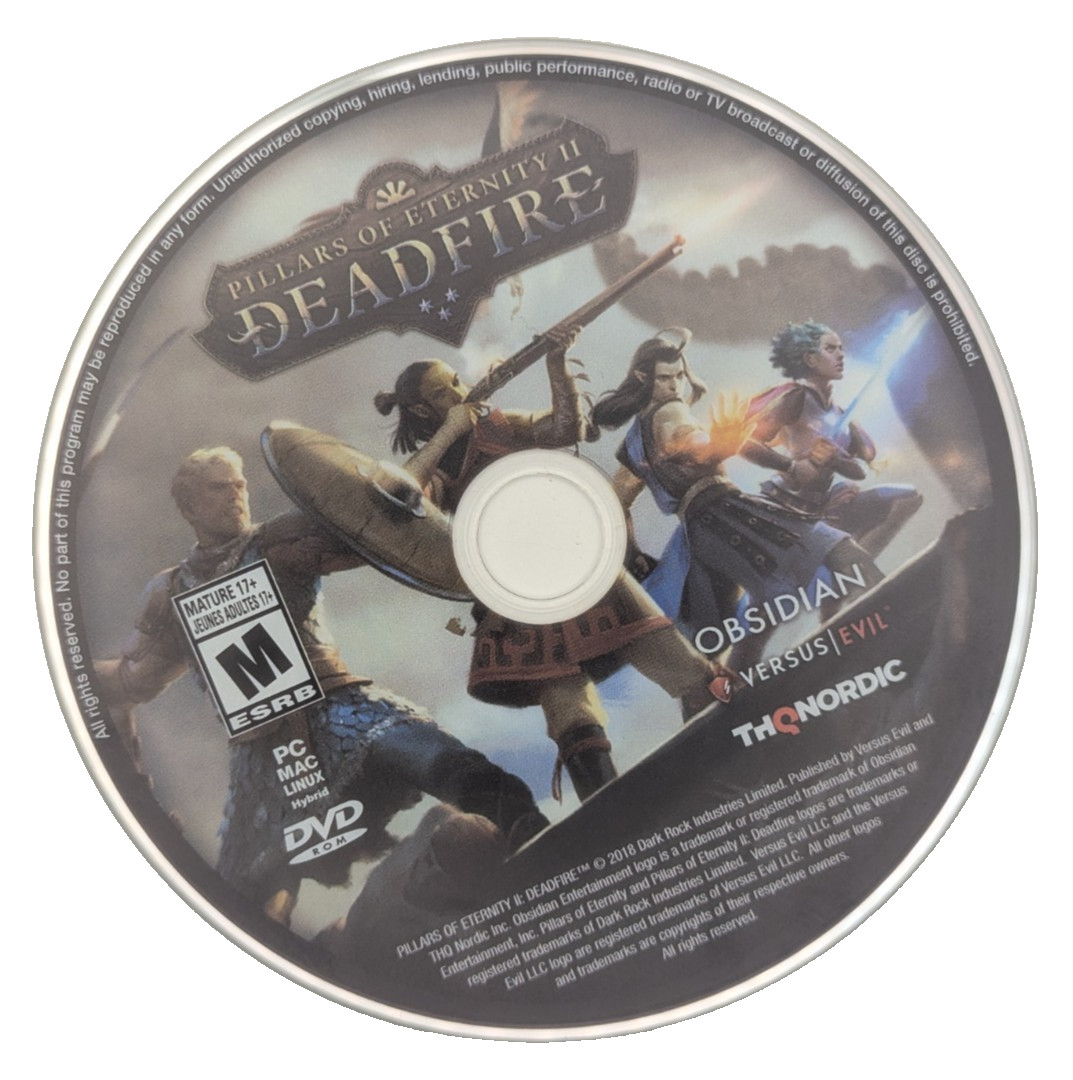 Pillars of Eternity II: Deadfire PC/Mac/Linux DVD-ROM – Key Status Unknown