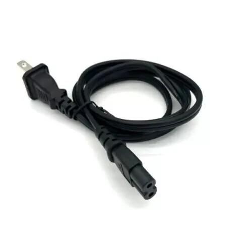 5ft AC Power Cord Cable Sony PlayStation 4 PS4 PS2 PS3 Slim 2-Prong Port New