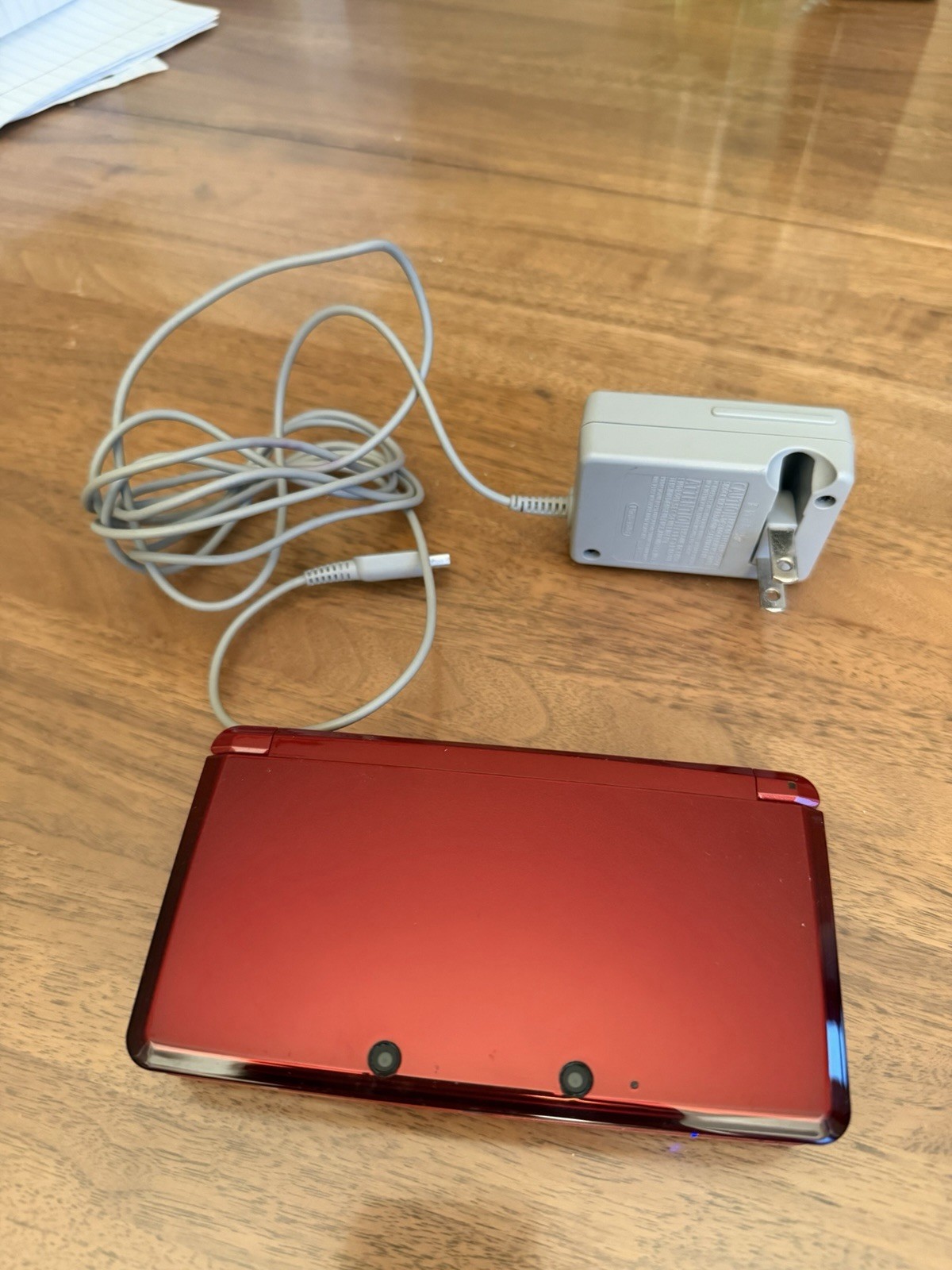 Nintendo 3DS Flame Red (Charger/Stylus/5 Games Included)