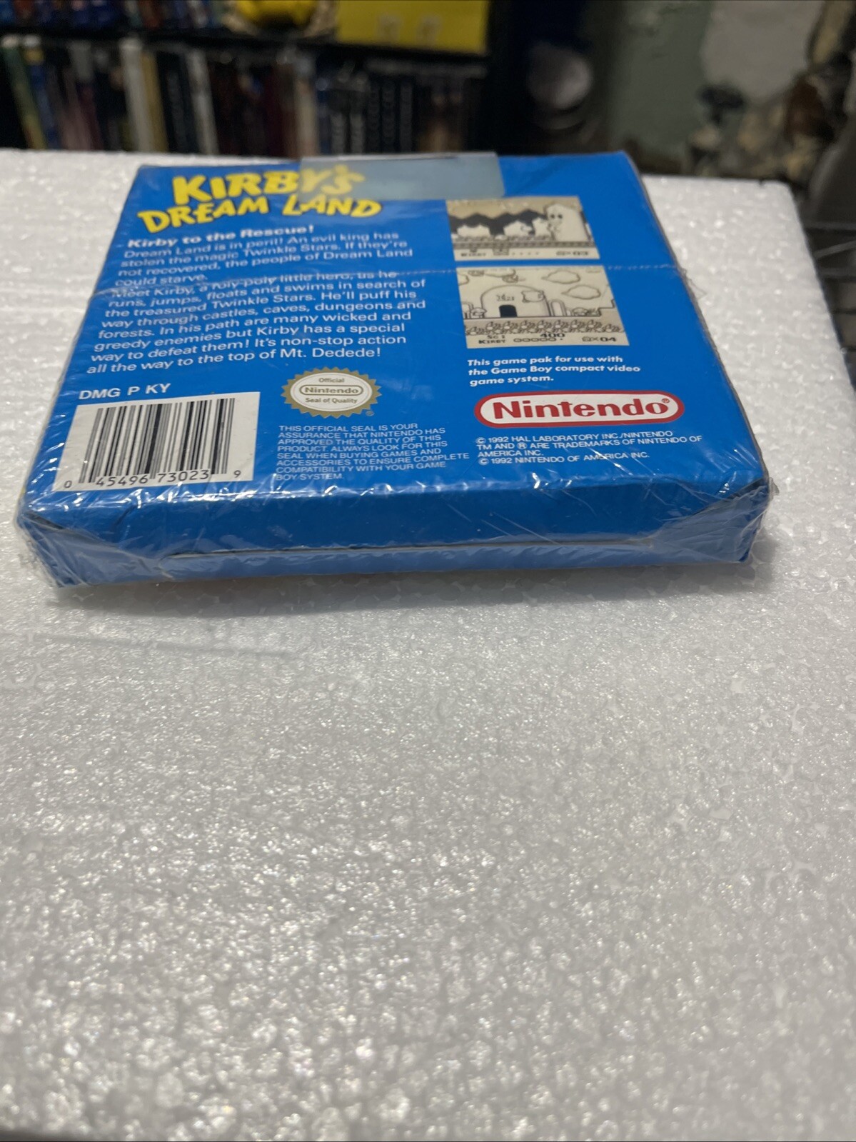 Factiry Sealed Kirby’s Dream Land Nintendo Game Boy, 1992 Damaged As Pictured