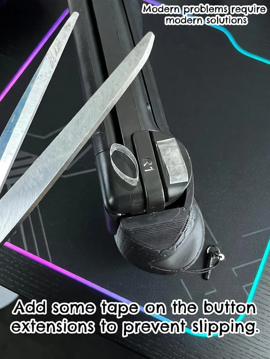 – AYN Thor Compatible Ergonomic Grip with Stylus Holder – Includes Extendable 4