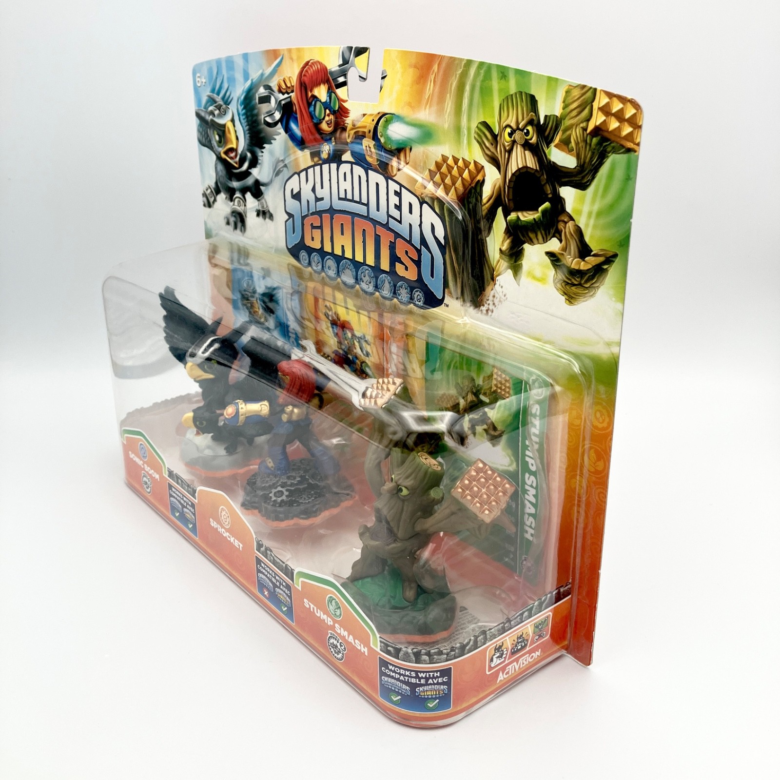 Skylanders Giants Sonic Boom Sprocket Stump Smash 3 Pack Figures NEW SEALED