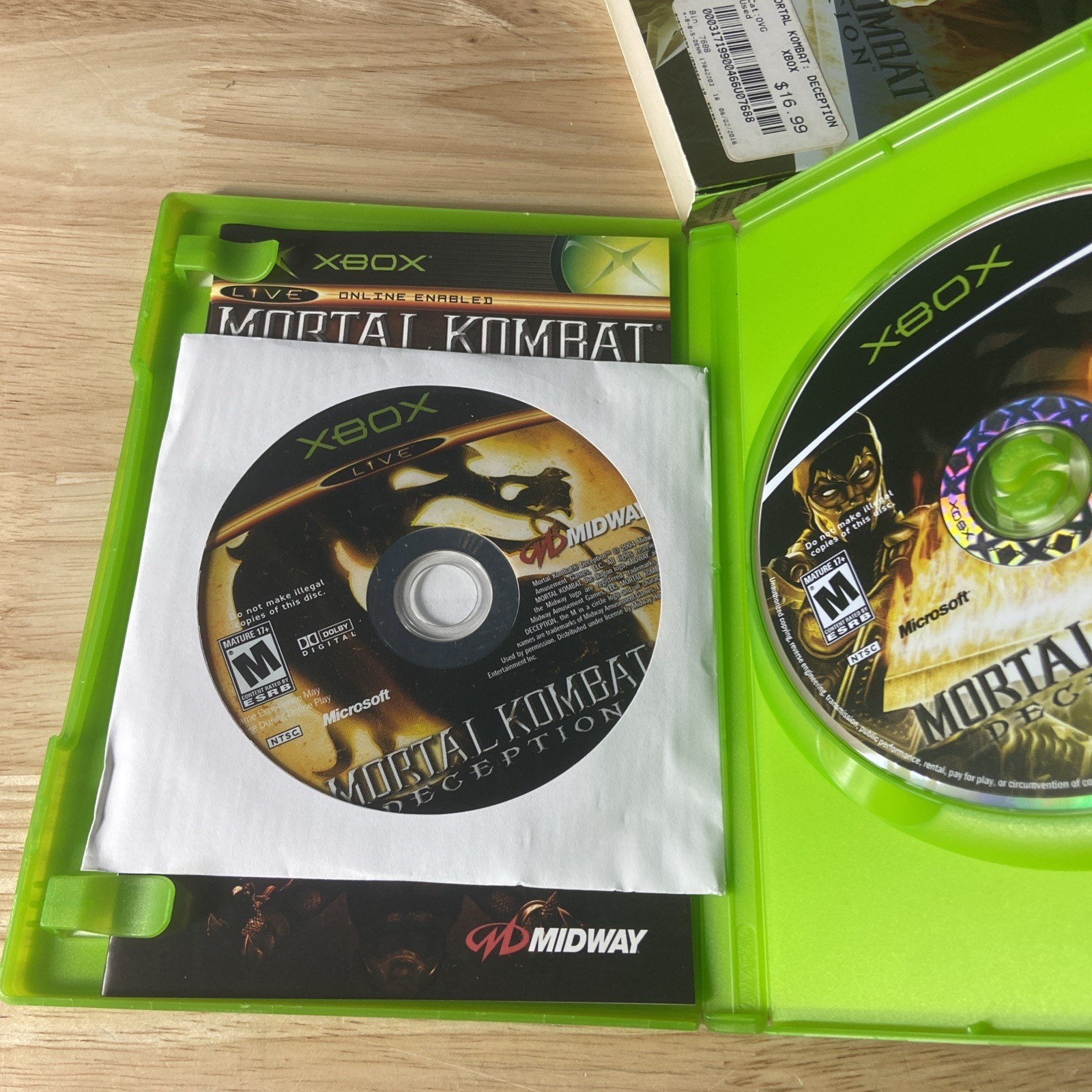 Mortal Kombat: Deception – Scorpion Version (Kollector’s Edition) (Xbox, 2004)