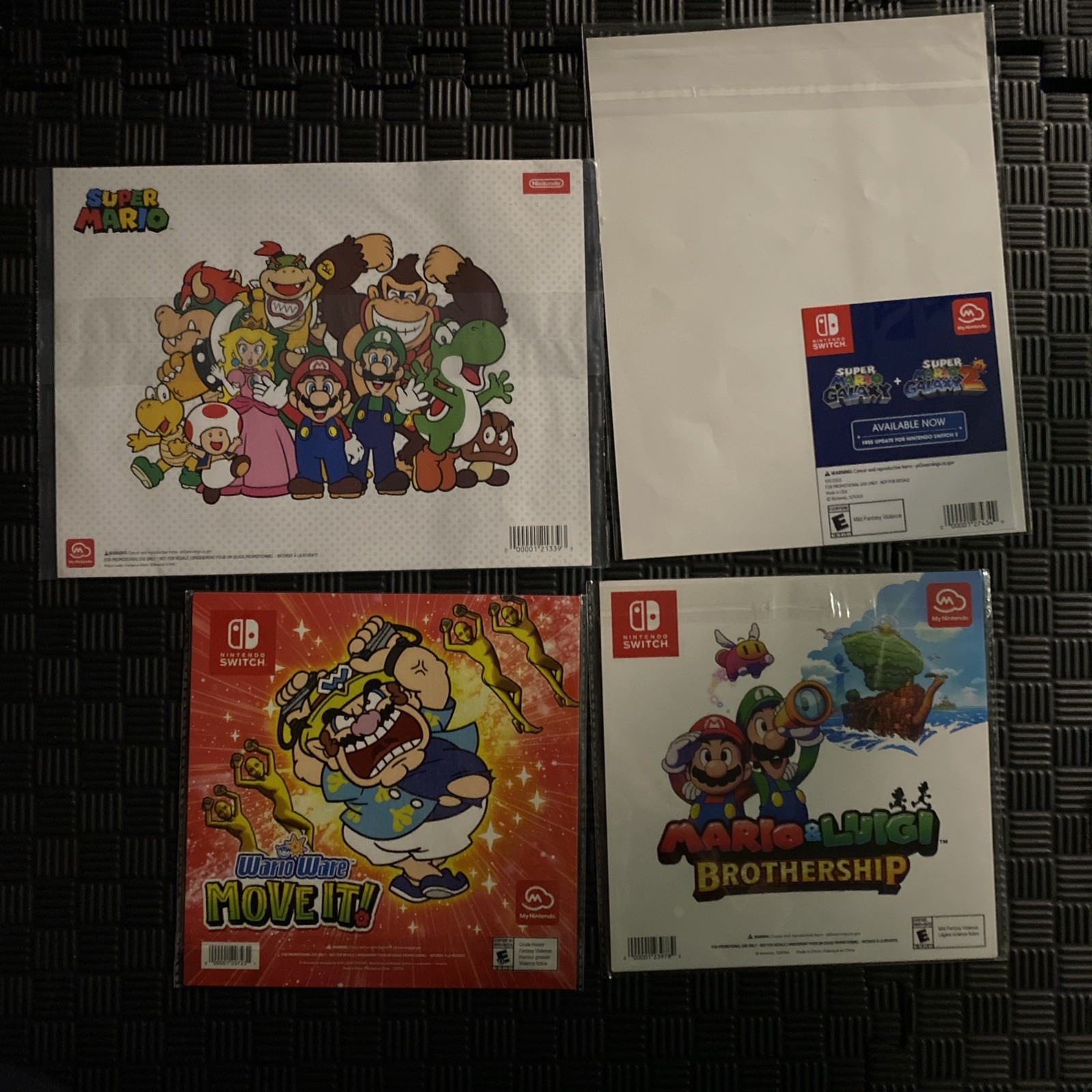 Super Mario Series Magnets Set (My Nintendo Reward) Bundle Stickers Wario Galaxy