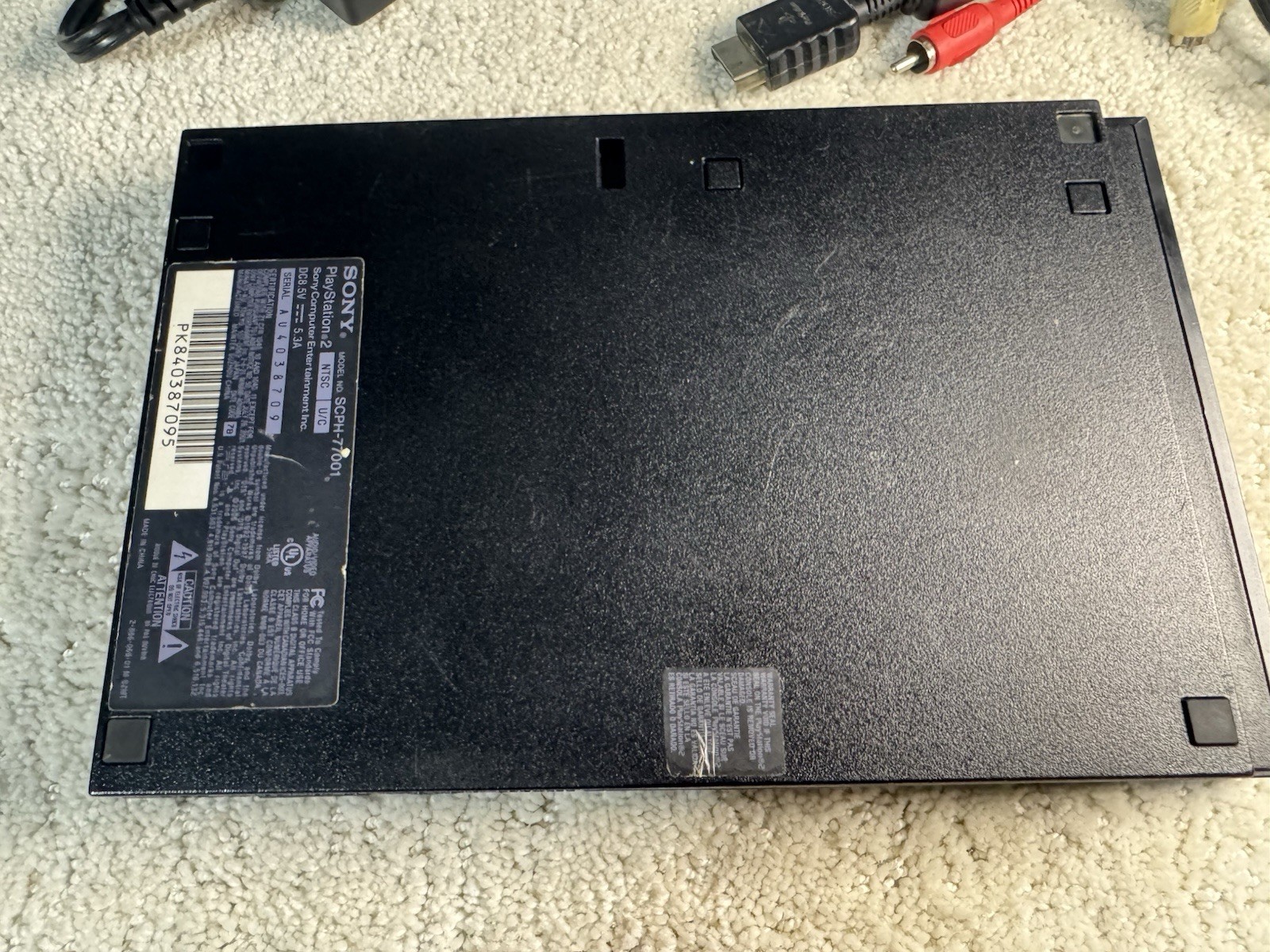 Sony PlayStation 2 Slim Black Console Gaming System SCPH-70001