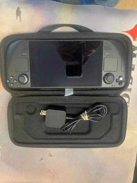 Valve Steam Deck 256GB Handheld Console – Case & Charger – Tested Working