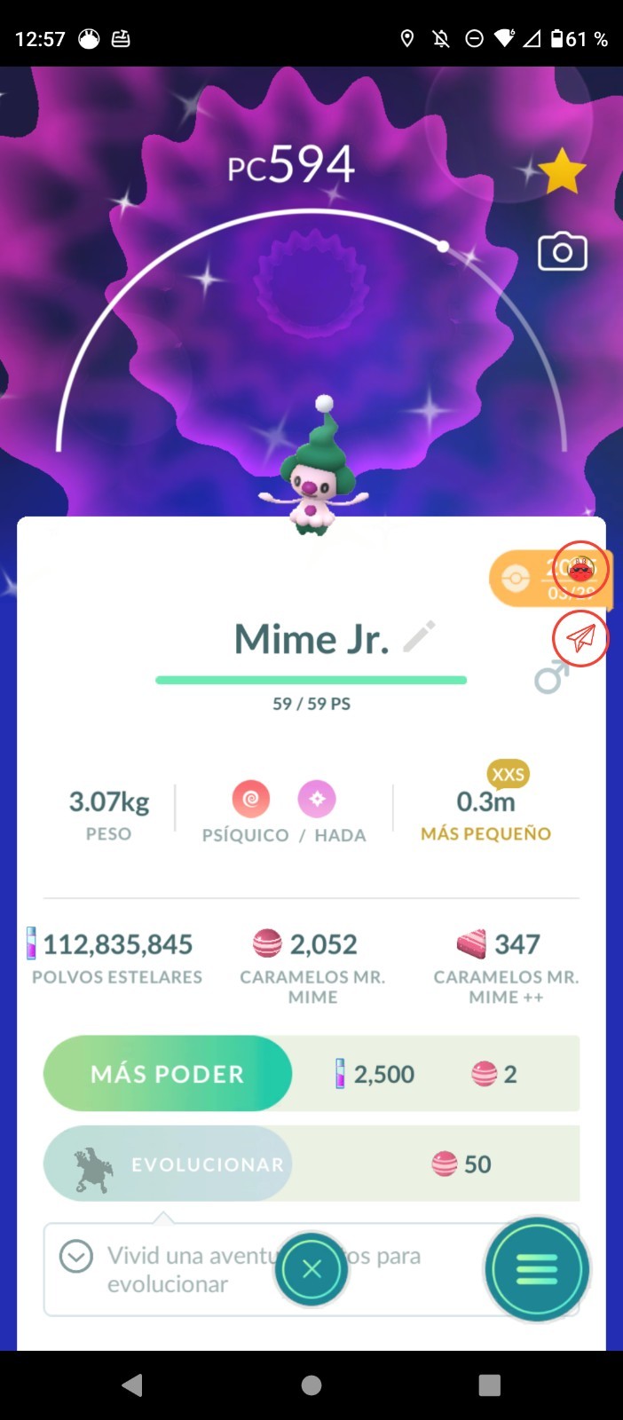 pokemon go mime jr psychic/fairy type cp 594 android niantic multiplayer