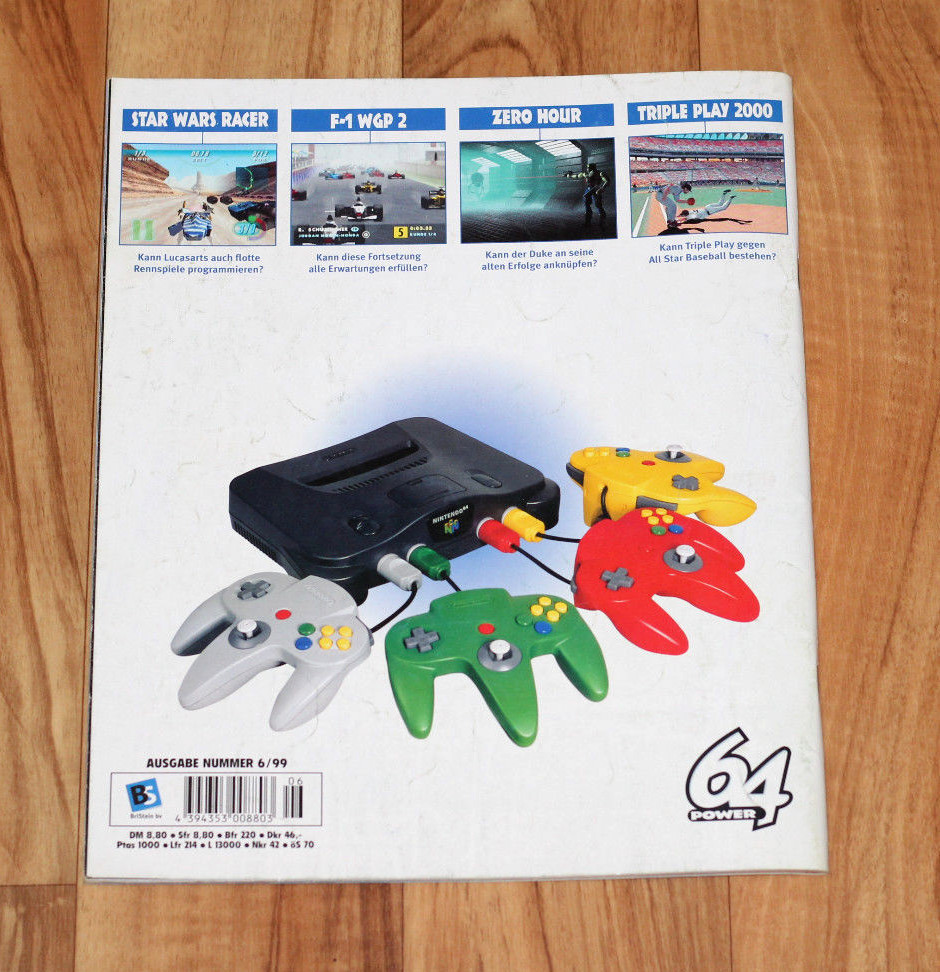 1999 Nintendo 64 Magazine Mario Golf Kart 64 Hybrid Heaven Road Rash Rayman 2