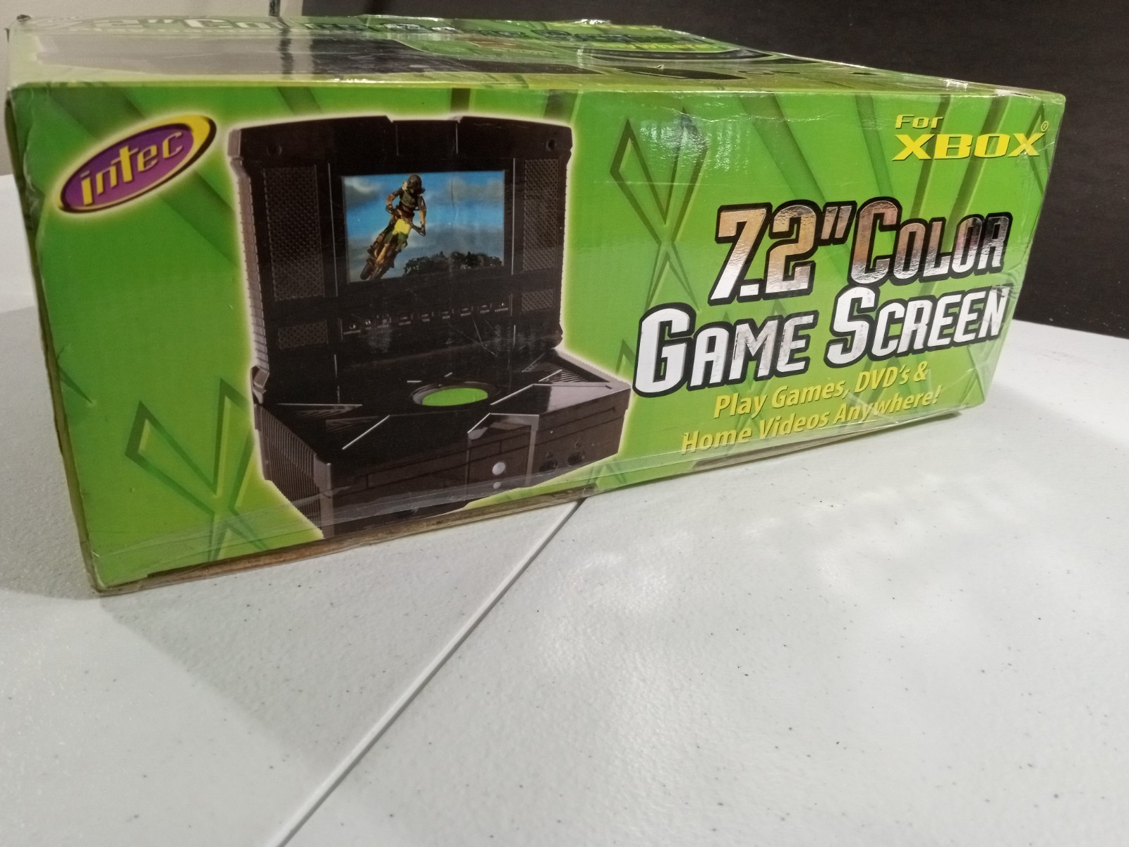 RARE Intec 7.2 in Color Game Screen for Original Xbox 2003 NEW Open Box