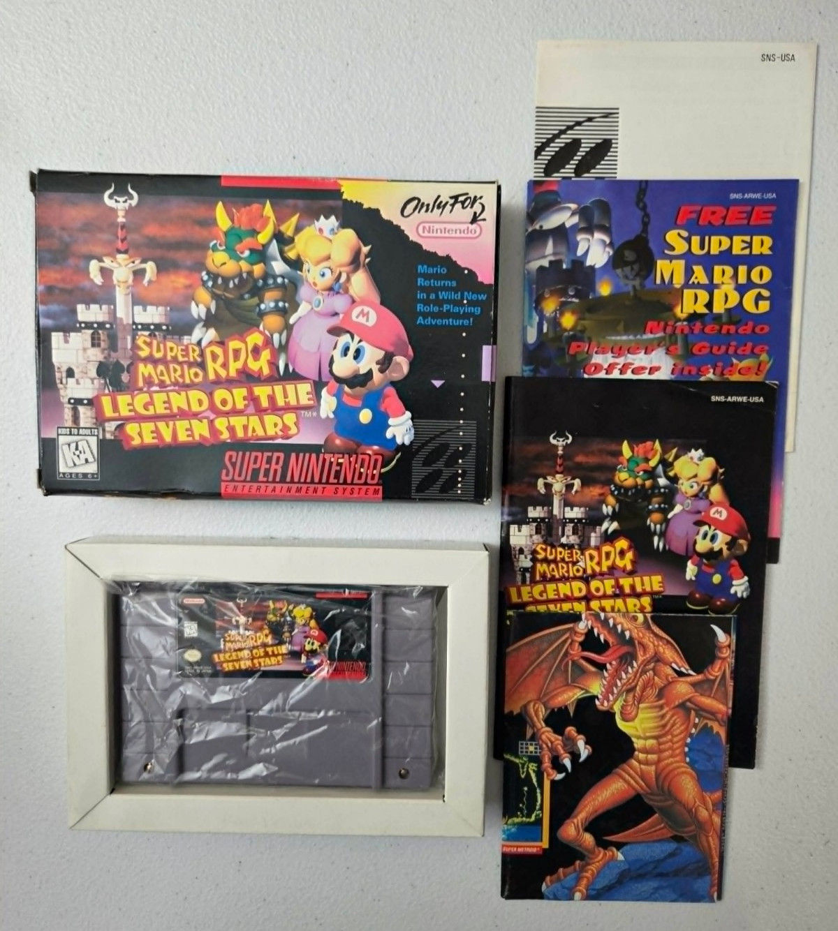 Super Mario RPG: Legend of the Seven Stars SNES CIB Complete in Box
