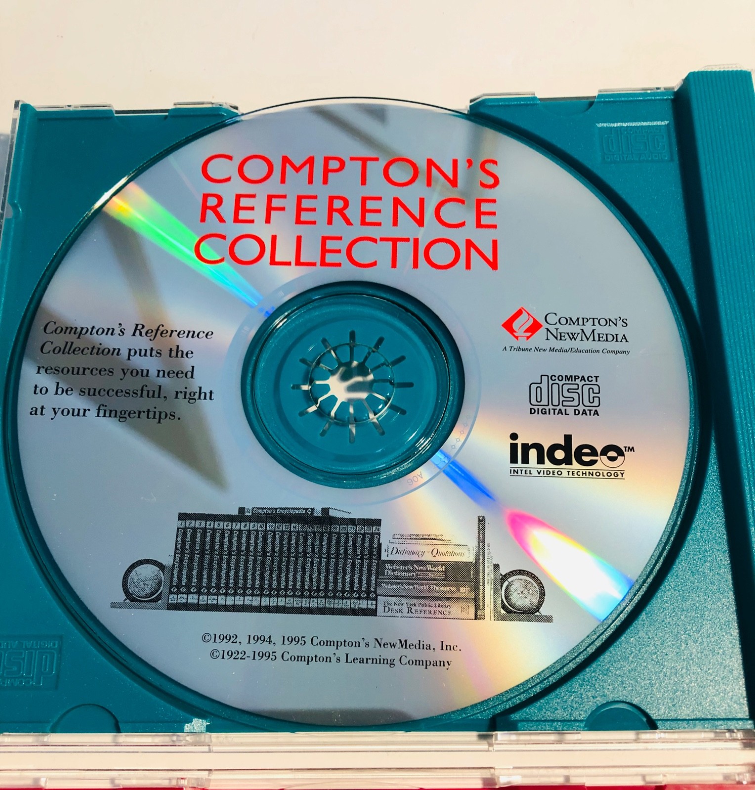 Qty 2 Compton’s Interactive Encyclopedia 97 Ed & Reference Coll Windows CD-ROM