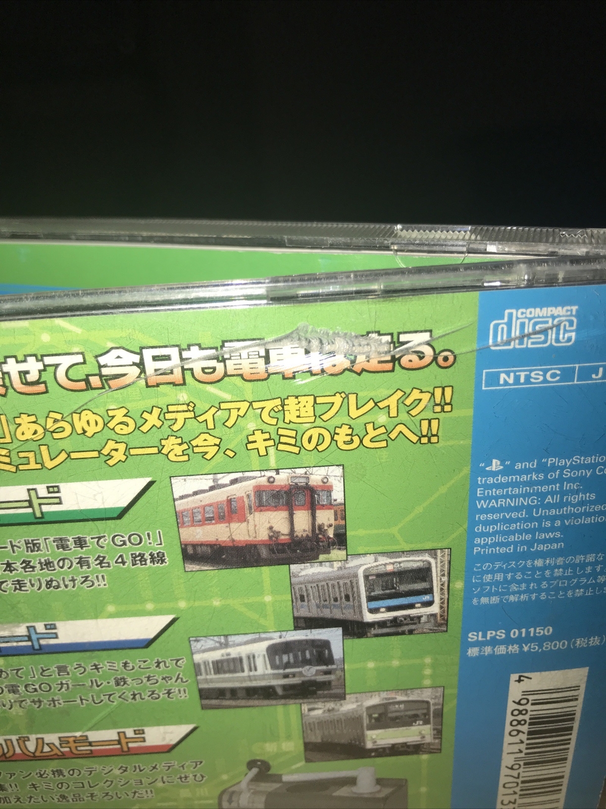 Densha De Go! Playstation Japan Import Cracks On Case , Booklet And Working Game