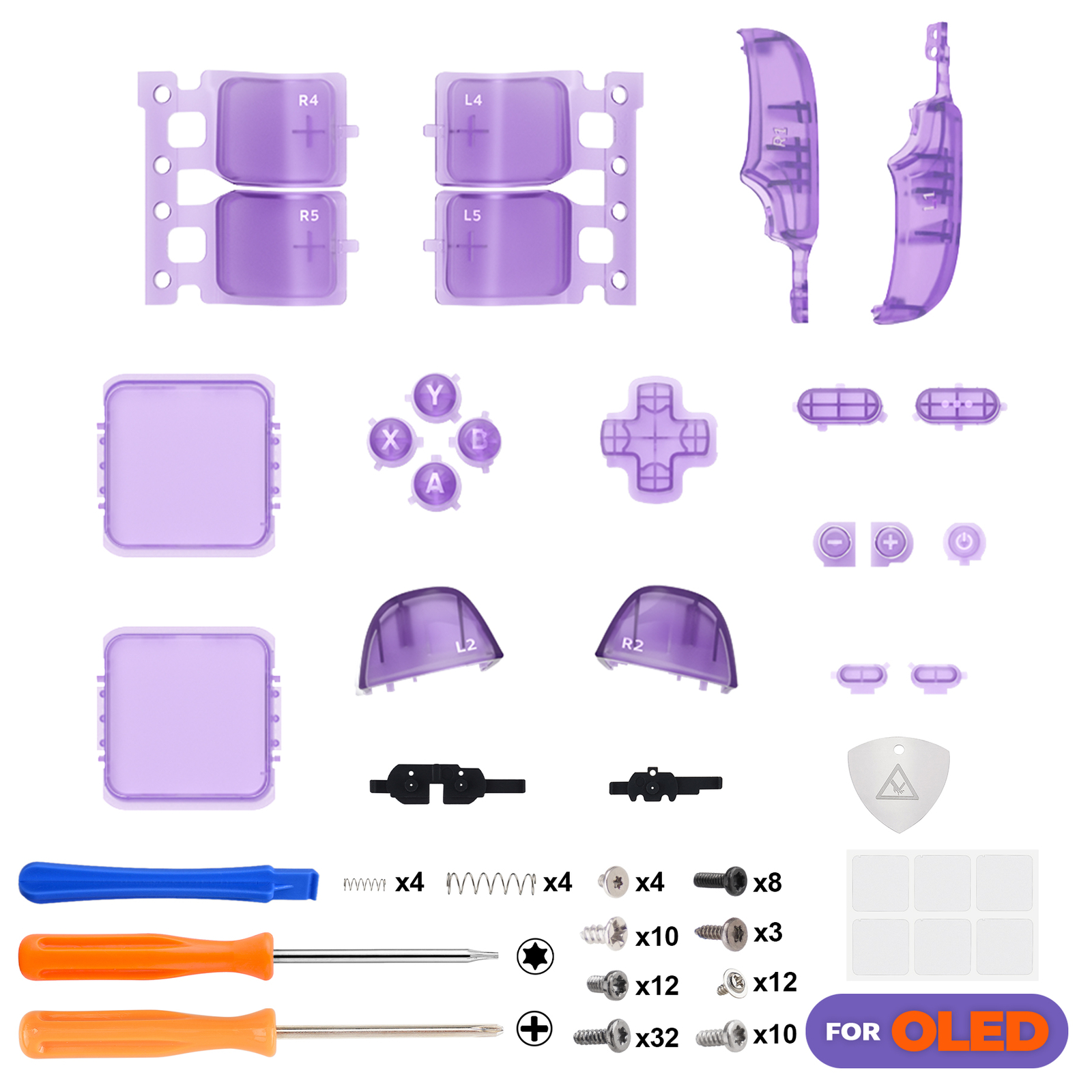 Replacement Full Set Buttons for Steam Deck OLED Handheld Console DIY ABXY D-pad