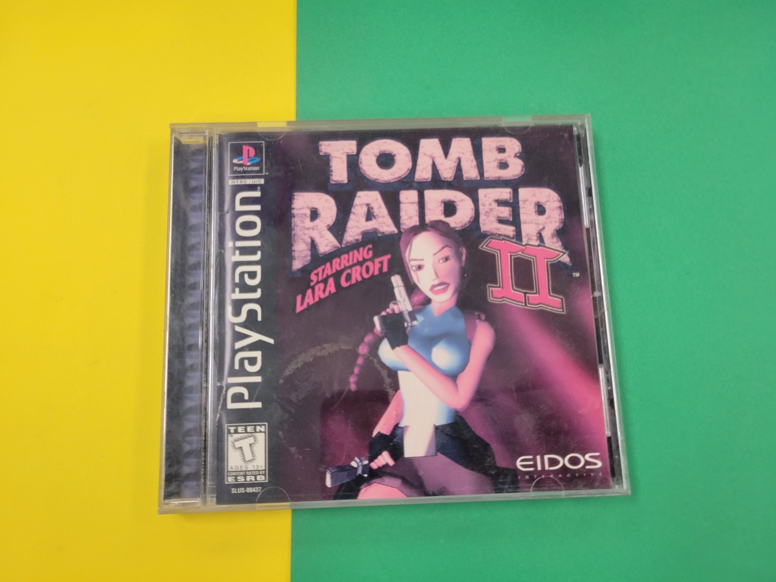 Tomb Raider II 2 Starring Lara Croft Playstation PS1 Case And Manual Cover Only