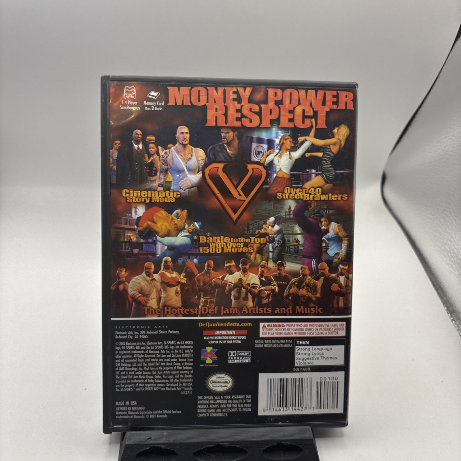 Def Jam Vendetta Nintendo GameCube Complete CIB Black Label VGC Disc Tested