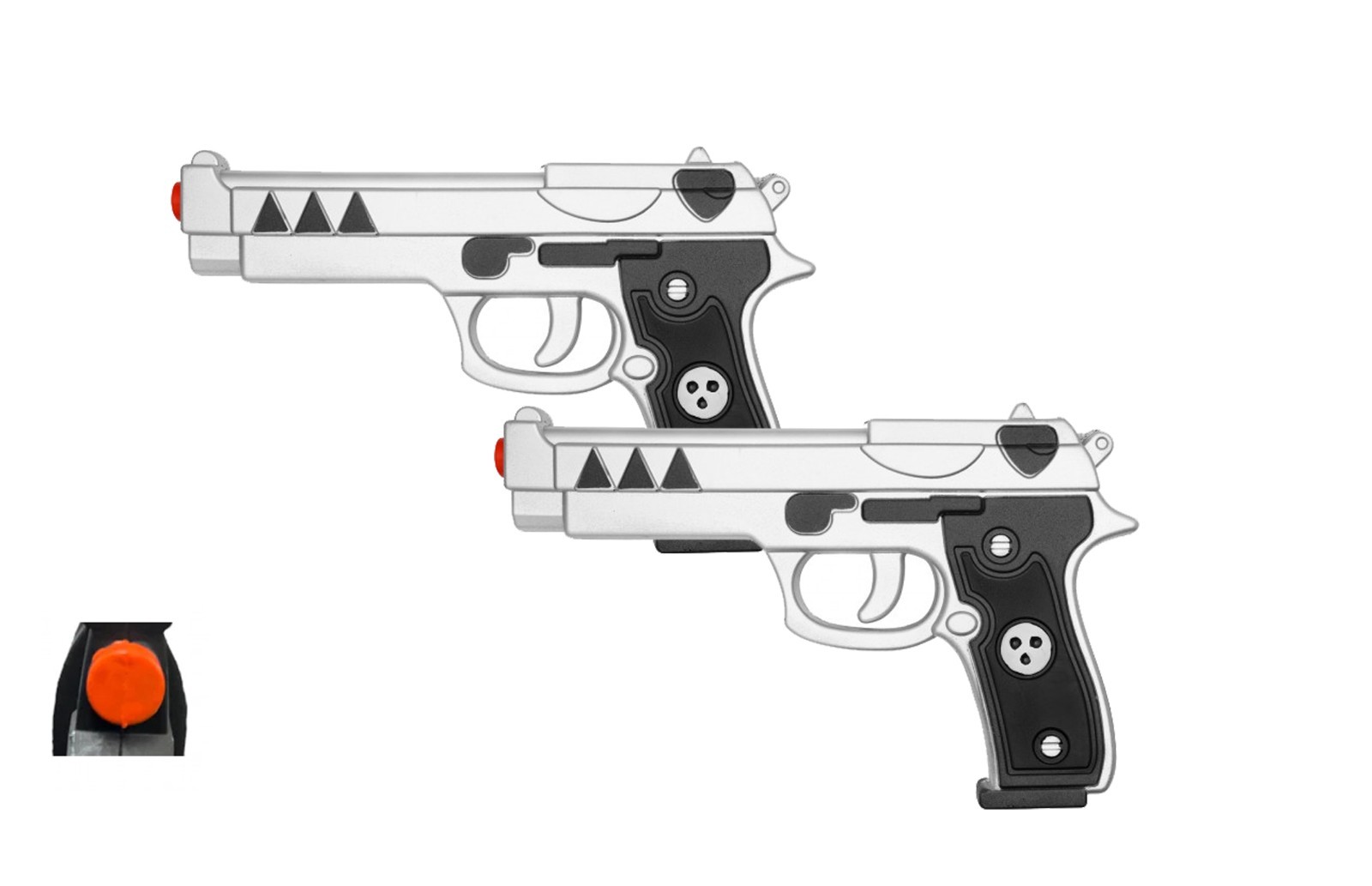9.25” Soul Eater Death the Kid Demon Twin Pistol Replica Collectible Foam Gun