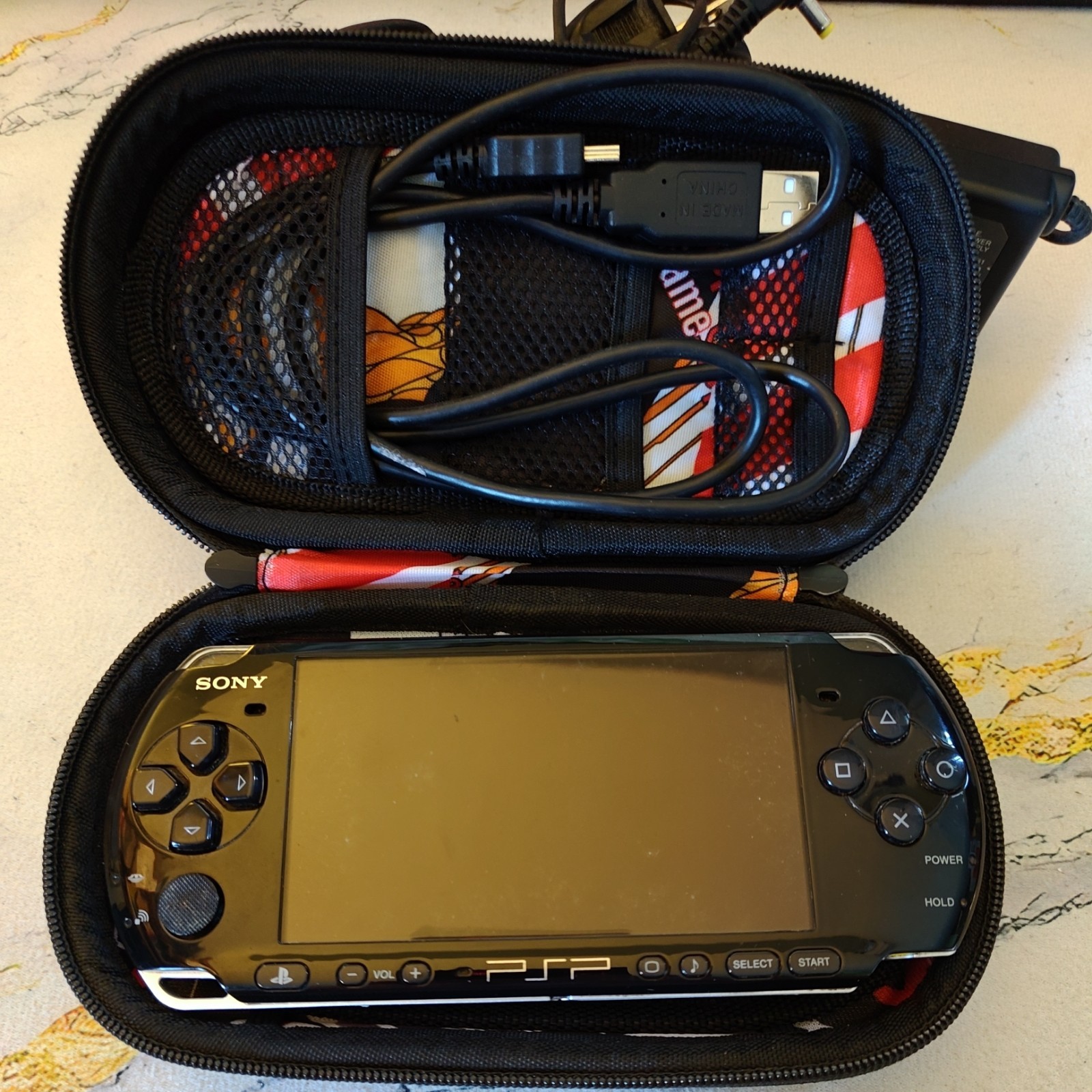 Sony PlayStation Portable PSP 3001 Black Handheld Game Console read before