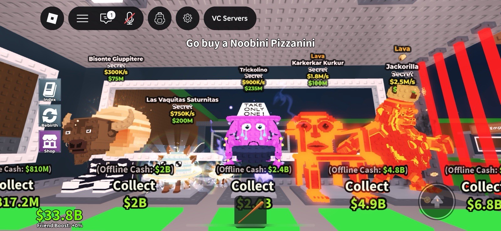 Steal a Brainrot Gold Los Tralaleritos Coin