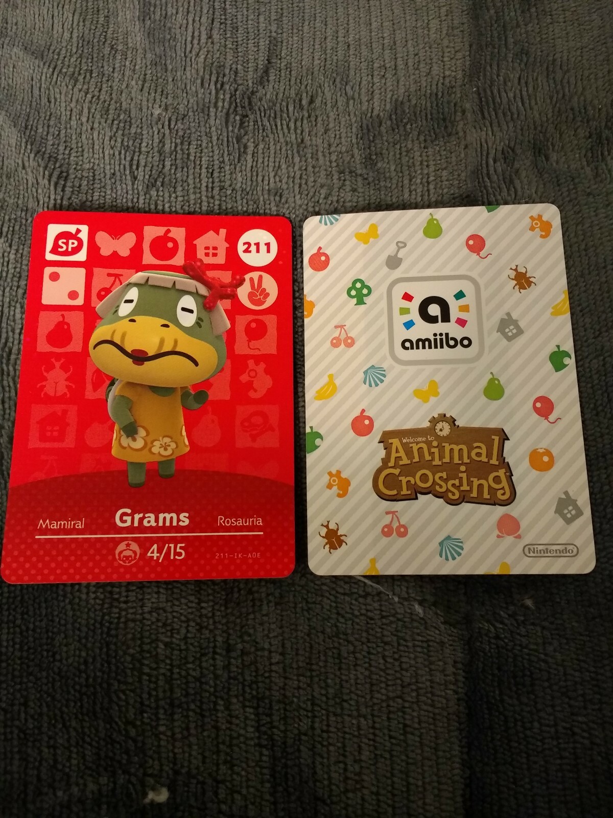 Animal Crossing amiibo Card – #211 Grams – Series 3