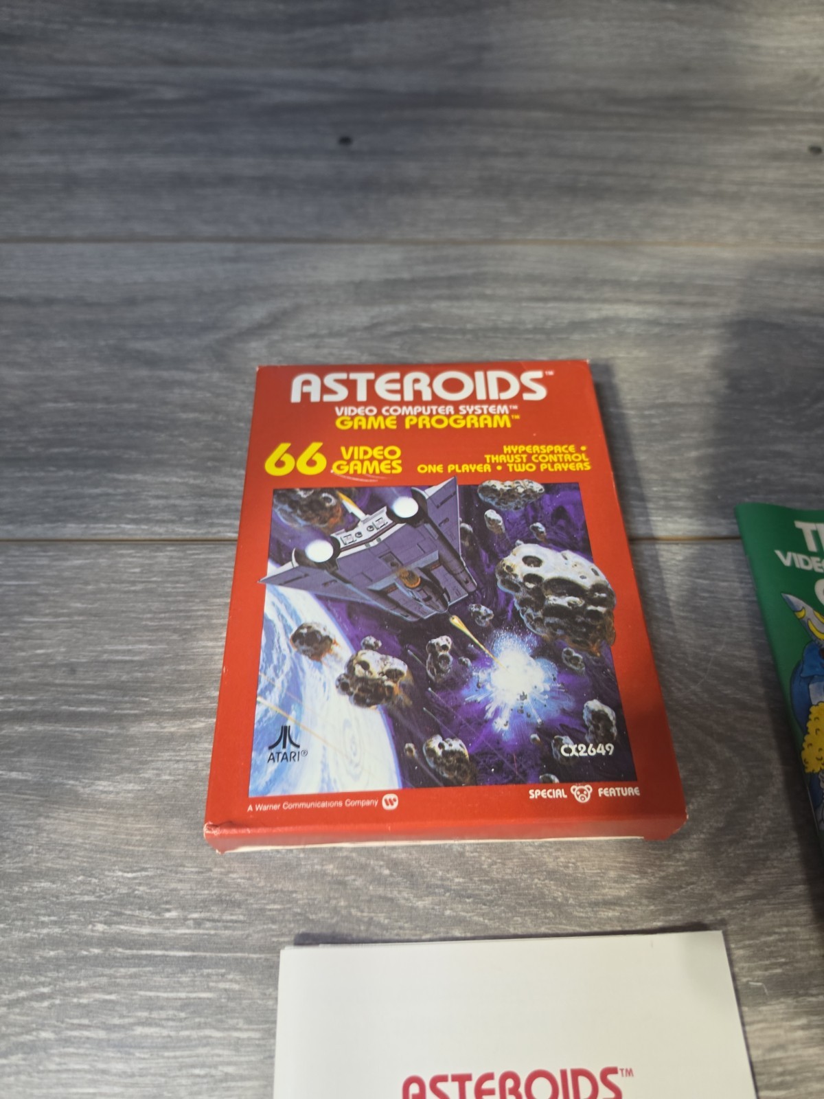 Asteroids (Atari 2600, 1981) w/ Box Manual Tested CIB Complete In Box- [Tested]
