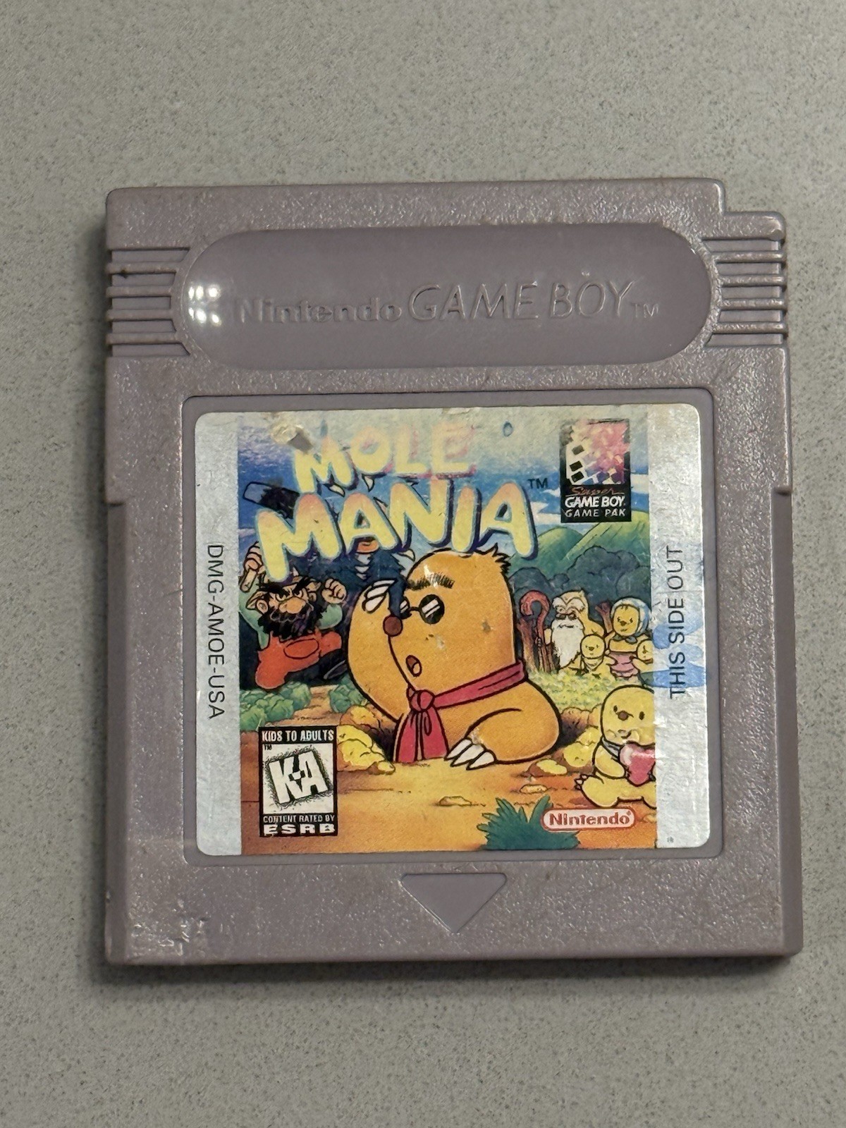 Mole Mania (Nintendo Game Boy, 1997) Authentic Cartridge TESTED