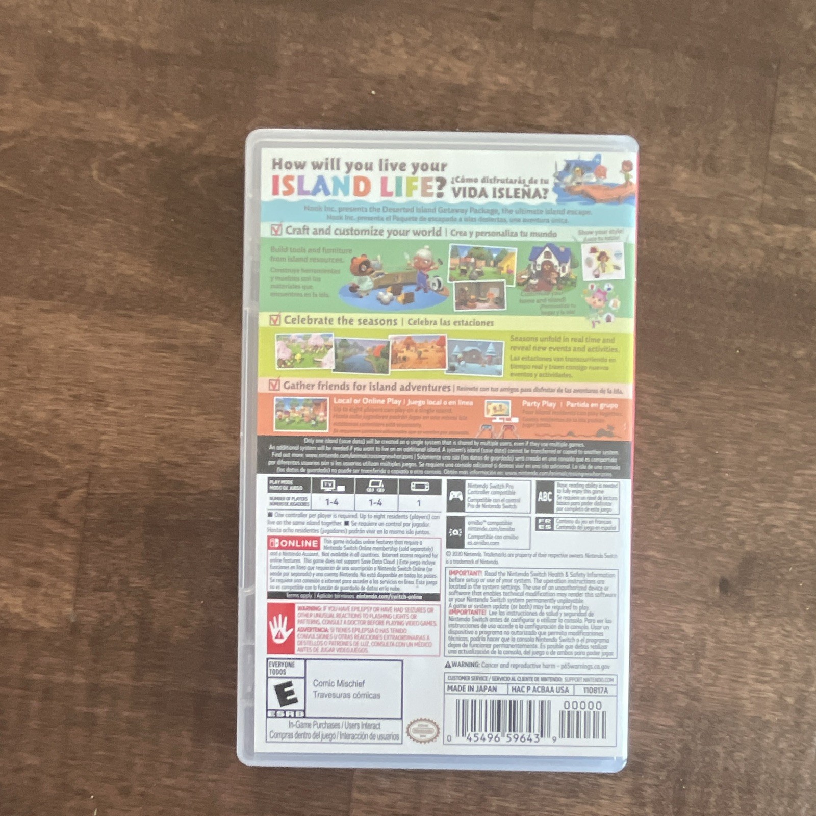 Nintendo Animal Crossing: New Horizons Nintendo Switch Game w/ Case Multiplayer