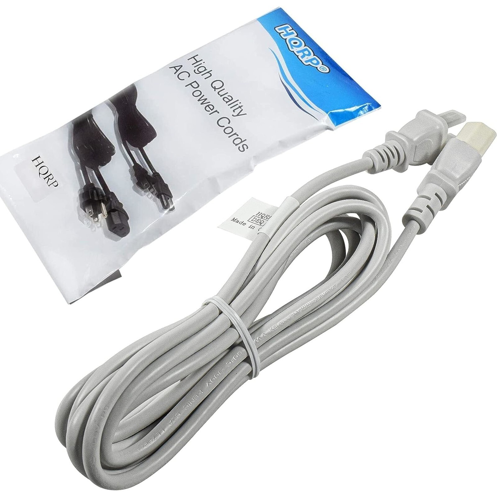 HQRP White 10ft AC Power Cord for Xbox 360 Jasper, Falcon and Slim