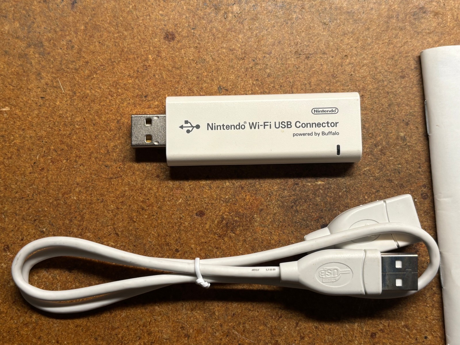NINTENDO Wi-Fi USB Connector DONGLE + Cable Papers NTR-010 USA