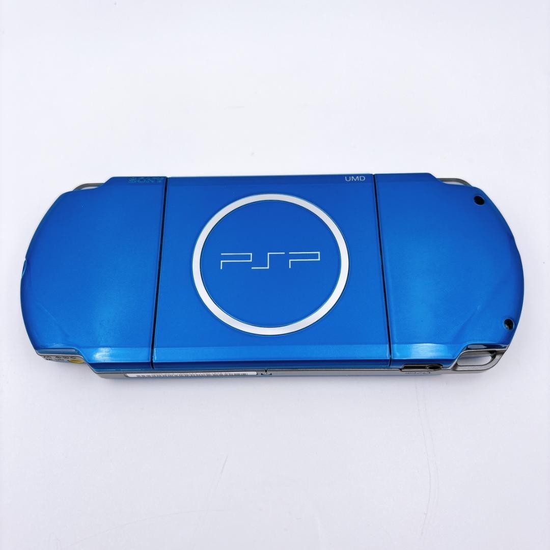 Excellent Sony PSP-3000 Vibrant Blue Console w/ Charger and Case