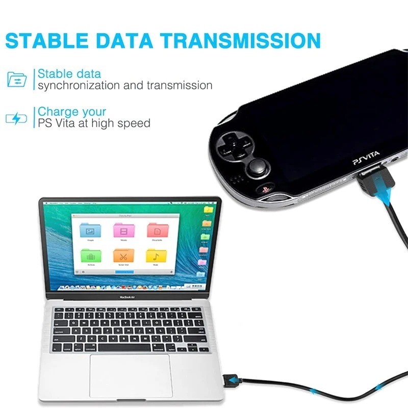 USB Charger Charging Data Sync Transfer Cable For Sony PlayStation PS Vita 1000