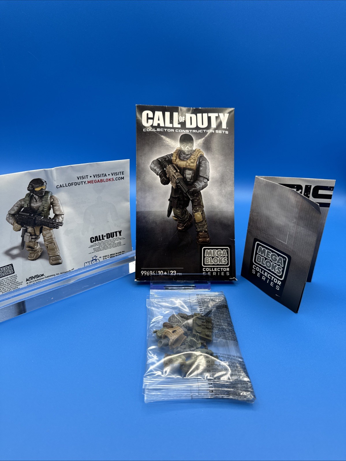 CALL OF DUTY MEGA BLOCK COLLECTOR CONSTRUCTION SETS GHOST SERIES 99694 RARE 2013