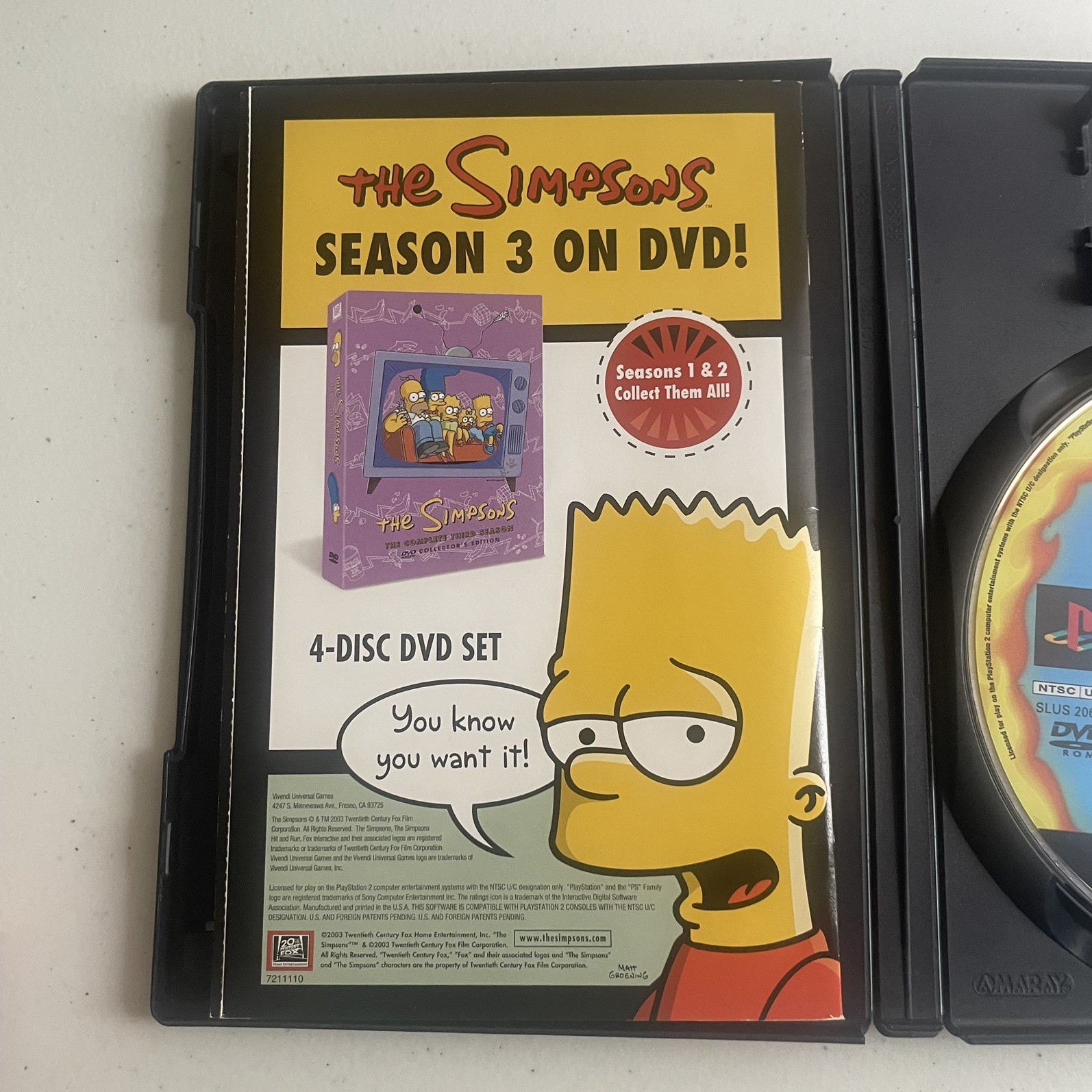 The Simpsons: Hit & Run PS2 Multiplayer Vivendi T Teen NTSC-U/C Action Videogame