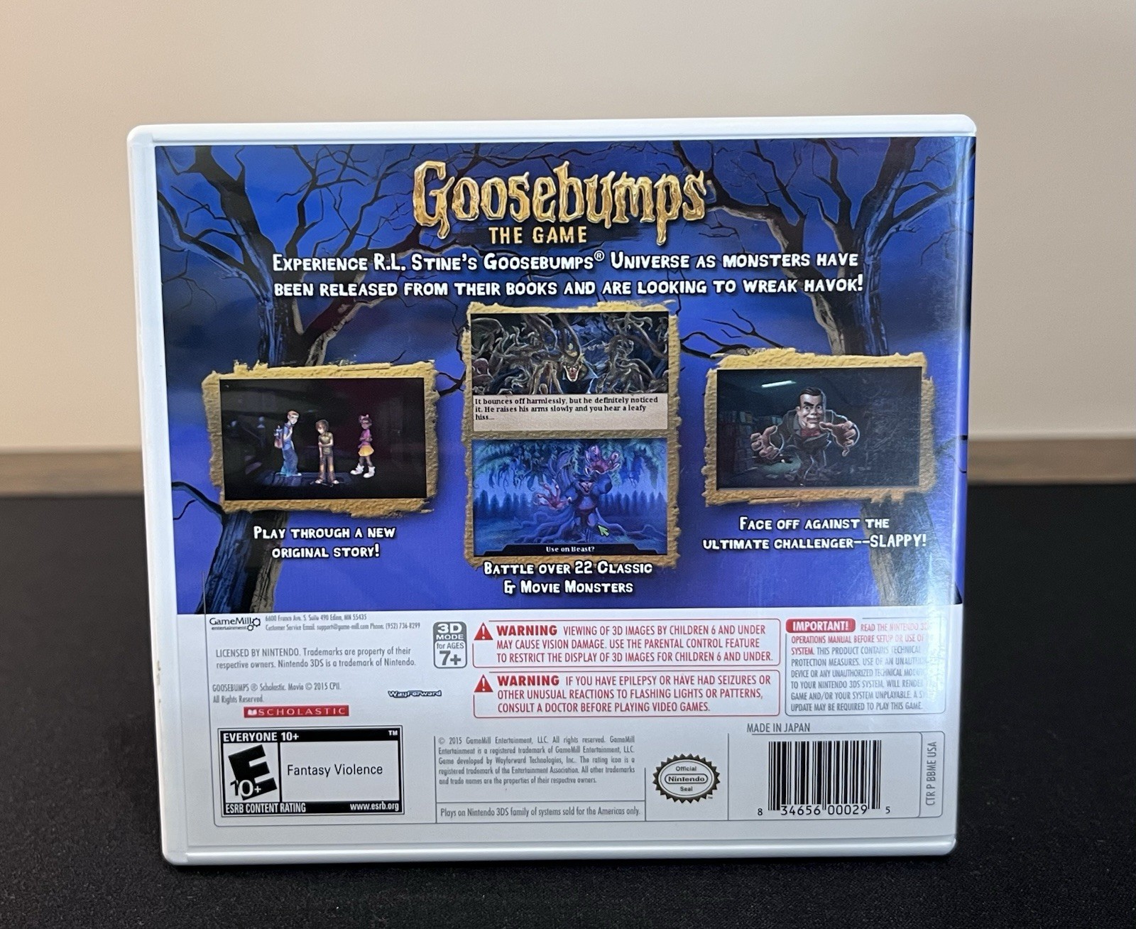 Goosebumps The Game (Nintendo 3DS, 2015) Used Video Game