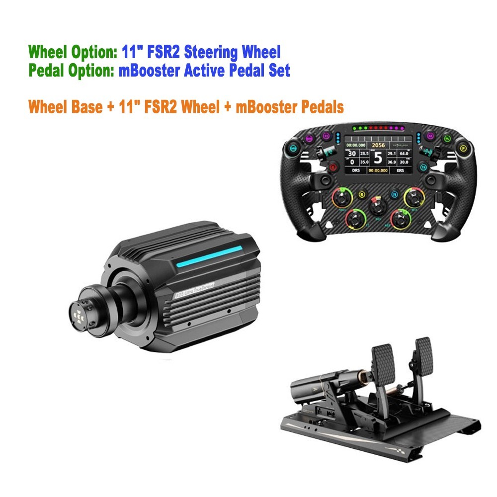 MOZA R21 21Nm Direct Drive Wheel Base Force Feedback Racing Kit Wheel & Pedal