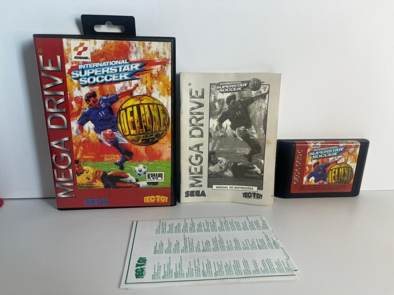 Internacional Superstar Soccer Deluxe – Sega Genesis -Tectoy Brazil