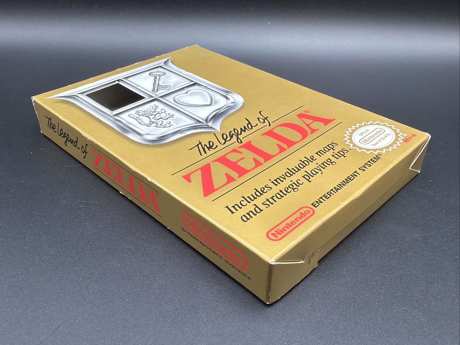 The Legend Of Zelda Oval Seal Box Original Nintendo Entertainment System NES CIB