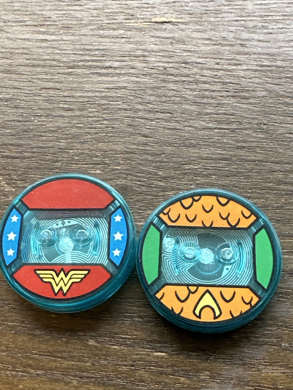 LEGO Dimensions DC Comics WONDER WOMAN & AQUAMAN Character Tag Only | Tested